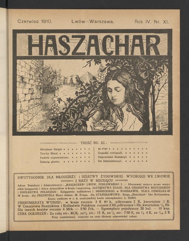 Haszachar. Rok 4, 1910, numer 11