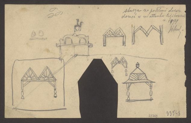 Studia na podstawie drewnianych domów w miasteczku Ciężkowicach