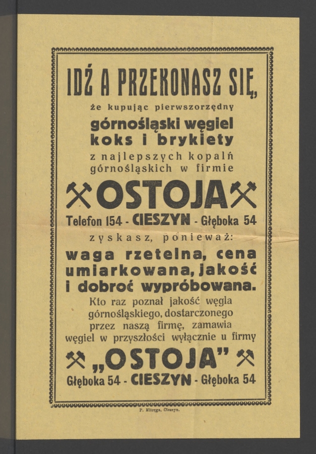 Ostoja Cieszyn&nbsp;: g&oacute;rnośląski węgiel, koks i&nbsp;brykiety