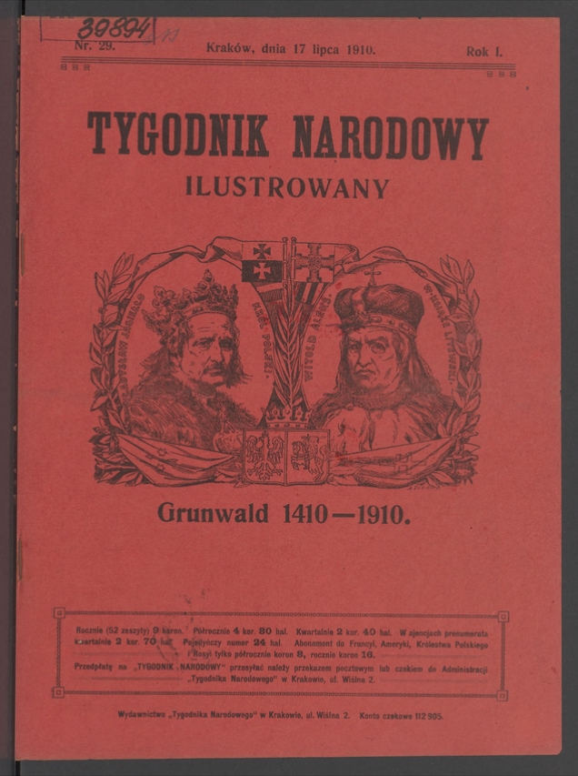 Tygodnik Narodowy Ilustrowany. Rok&nbsp;1, 1910, numer&nbsp;29