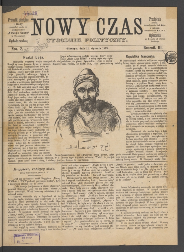 Nowy Czas&nbsp;: tygodnik polityczny. Rocznik&nbsp;3, 1879, numero&nbsp;2