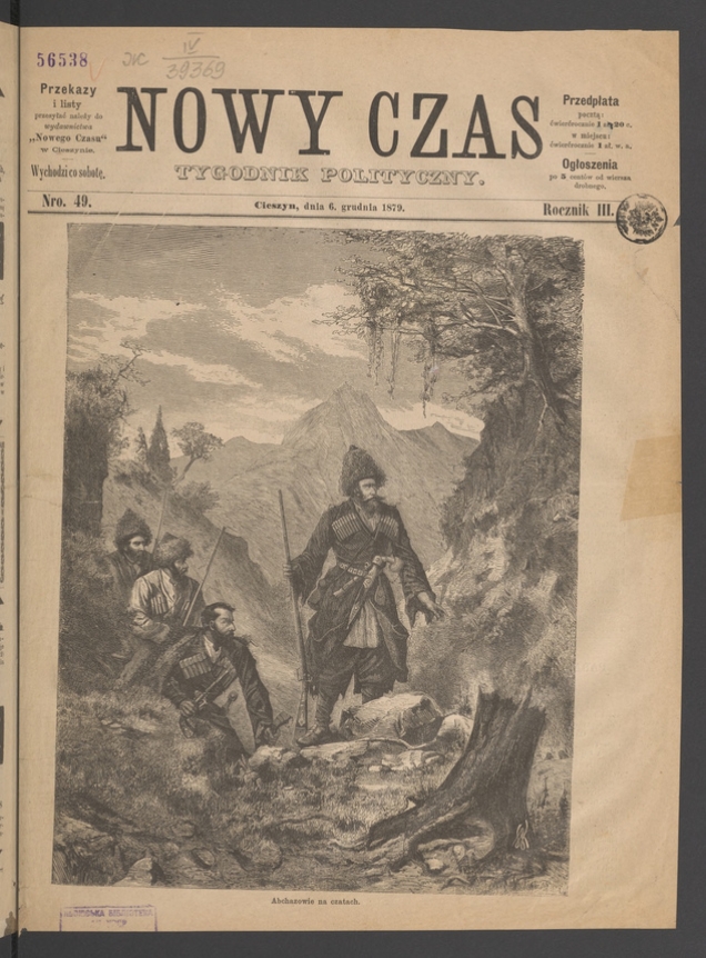 Nowy Czas&nbsp;: tygodnik polityczny. Rocznik&nbsp;3, 1879, numero&nbsp;49